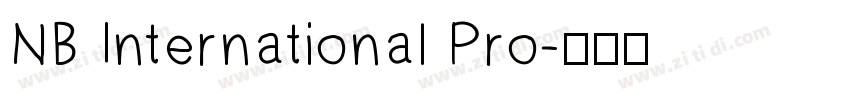 NB International Pro字体转换